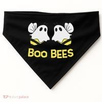 Funny Boo Bees Couples Halloween Cool USA-Made Doggie Bandana thumb 0
