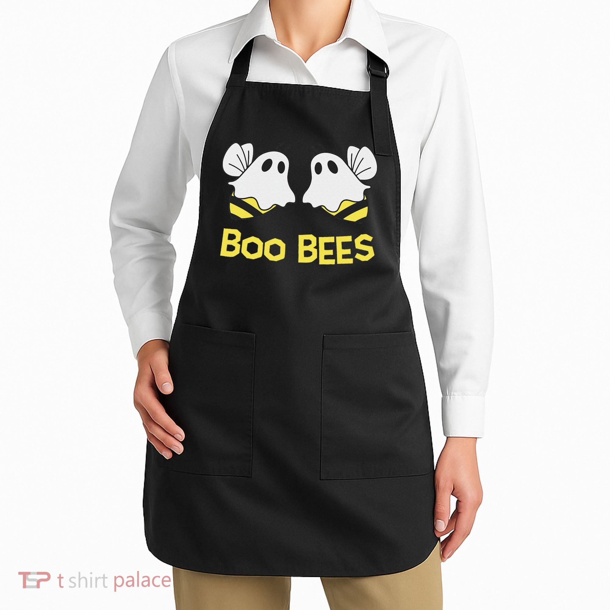 Funny Boo Bees Couples Halloween Cool Apron