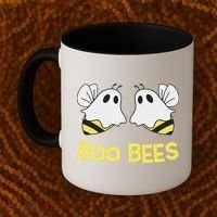 Funny Boo Bees Couples Halloween Cool Coffee Mug thumb 2