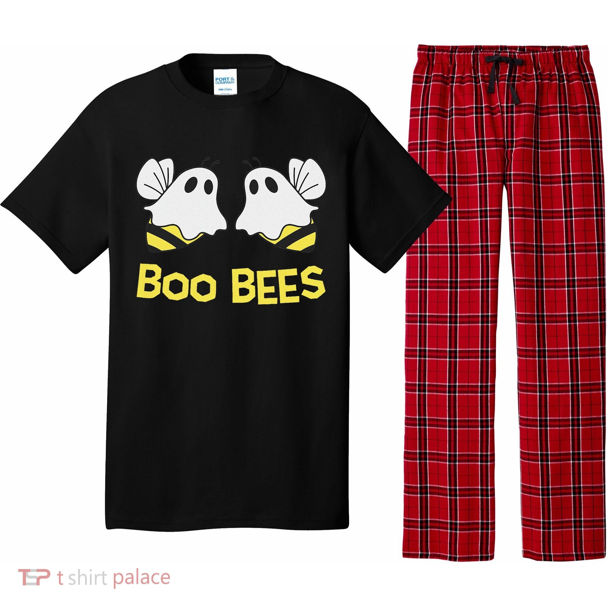 Funny Boo Bees Couples Halloween Cool Pajama Set
