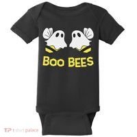 Funny Boo Bees Couples Halloween Cool Baby Bodysuit thumb 0