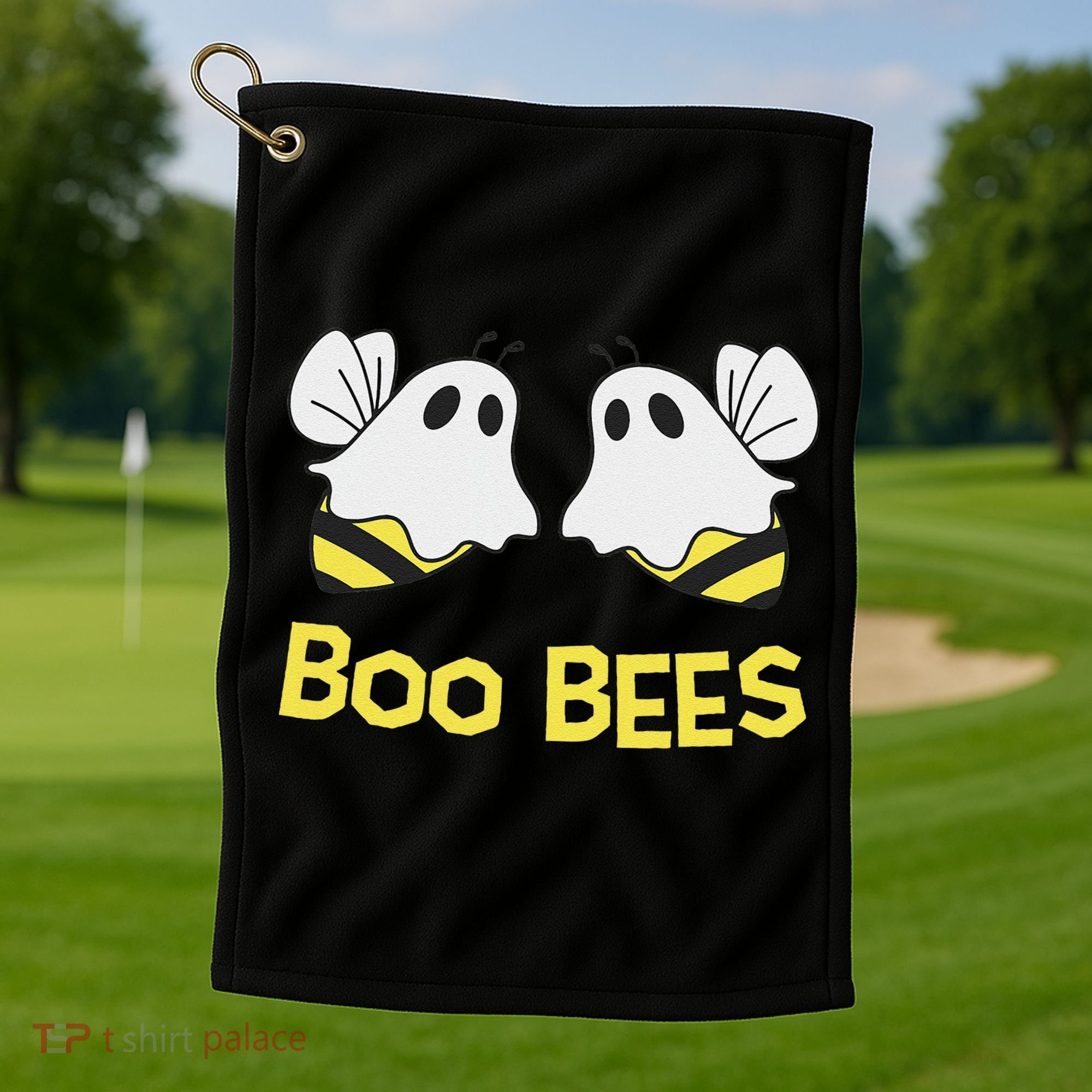 Funny Boo Bees Couples Halloween Cool Golf Towel