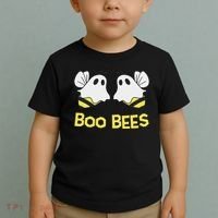 Funny Boo Bees Couples Halloween Cool Toddler T-Shirt thumb 2