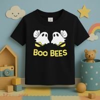 Funny Boo Bees Couples Halloween Cool Toddler T-Shirt thumb 3