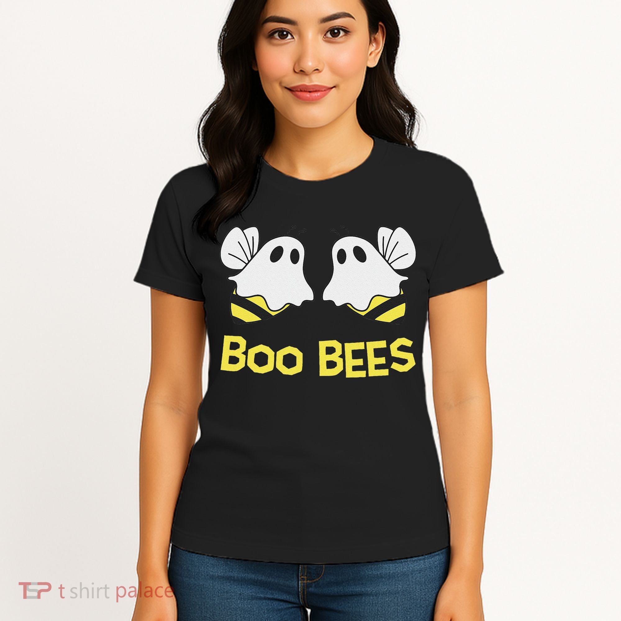 Funny Boo Bees Couples Halloween Cool Women's T-Shirt