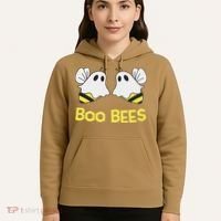 Funny Boo Bees Couples Halloween Cool Hoodie thumb 5