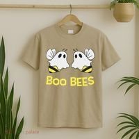 Funny Boo Bees Couples Halloween Cool T-Shirt thumb 2