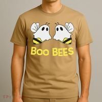 Funny Boo Bees Couples Halloween Cool T-Shirt thumb 3