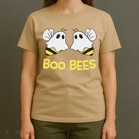 Funny Boo Bees Couples Halloween Cool T-Shirt thumb 4
