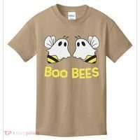 Funny Boo Bees Couples Halloween Cool Kids T-Shirt thumb 0