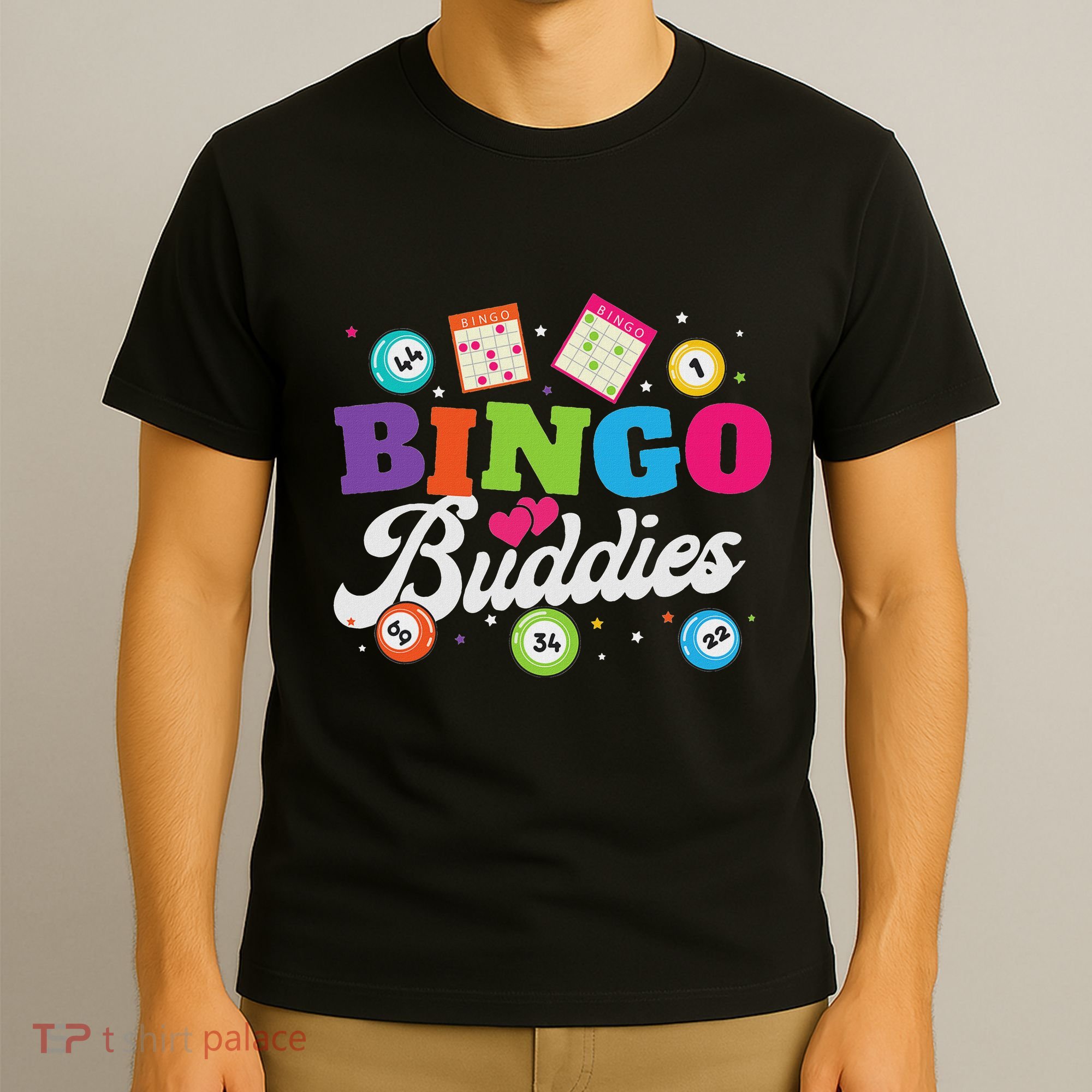 Funny Bingo Buddies Lucky Game Matching Team T-Shirt