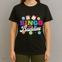 Funny Bingo Buddies Lucky Game Matching Team T-Shirt thumb 4