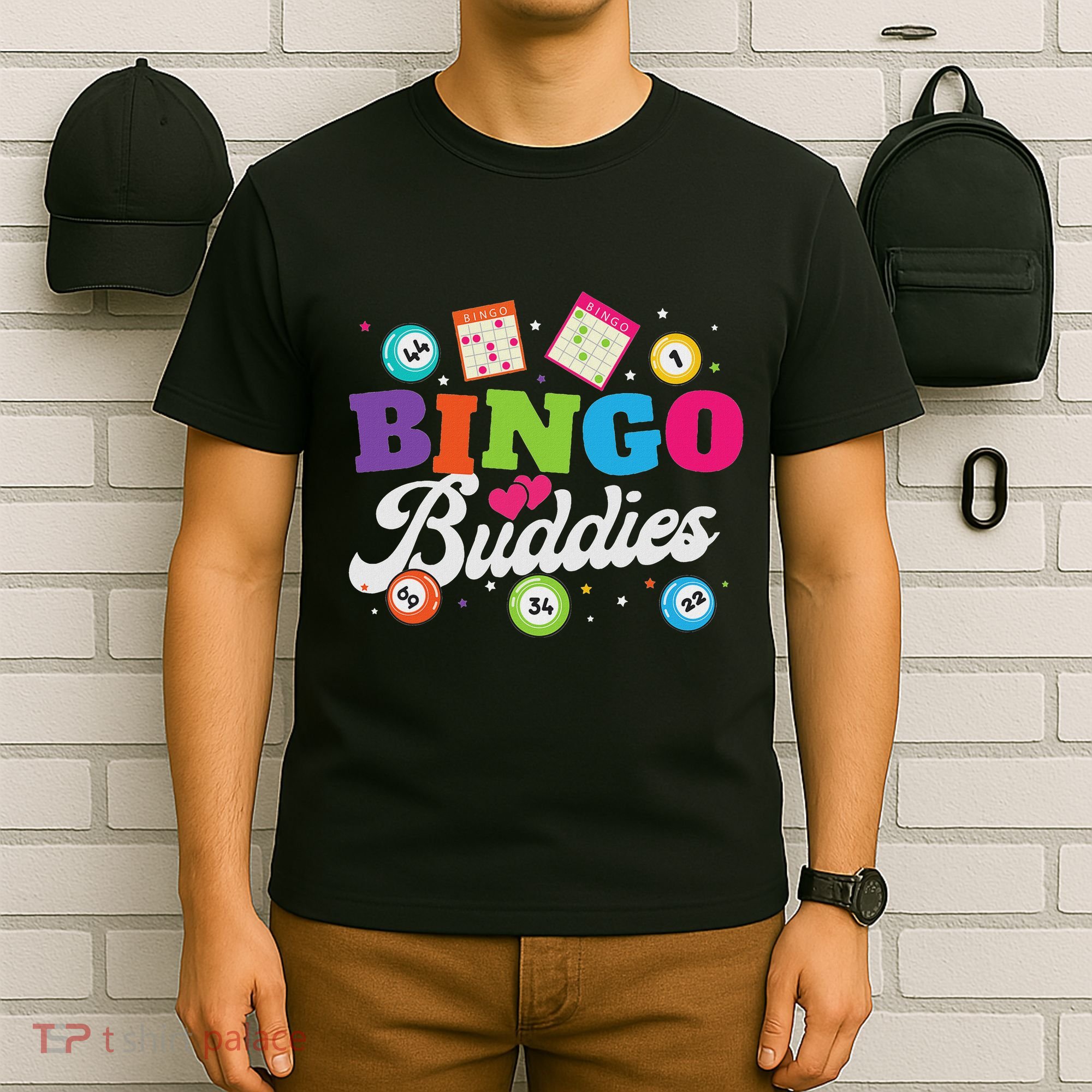 Funny Bingo Buddies Lucky Game Matching Team T-Shirt