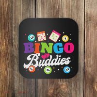 Funny Bingo Buddies Lucky Game Matching Team Coaster thumb 0