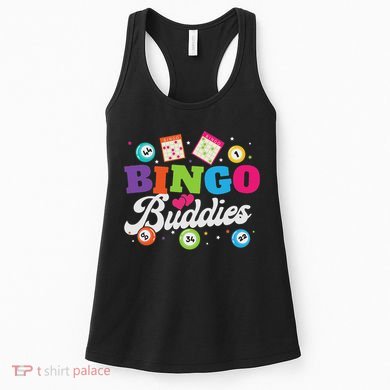 Funny Bingo Buddies Lucky Game Matching Team Women's Tank Top