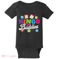 Funny Bingo Buddies Lucky Game Matching Team Baby Bodysuit thumb 0