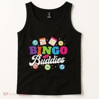 Funny Bingo Buddies Lucky Game Matching Team Tank Top thumb 2
