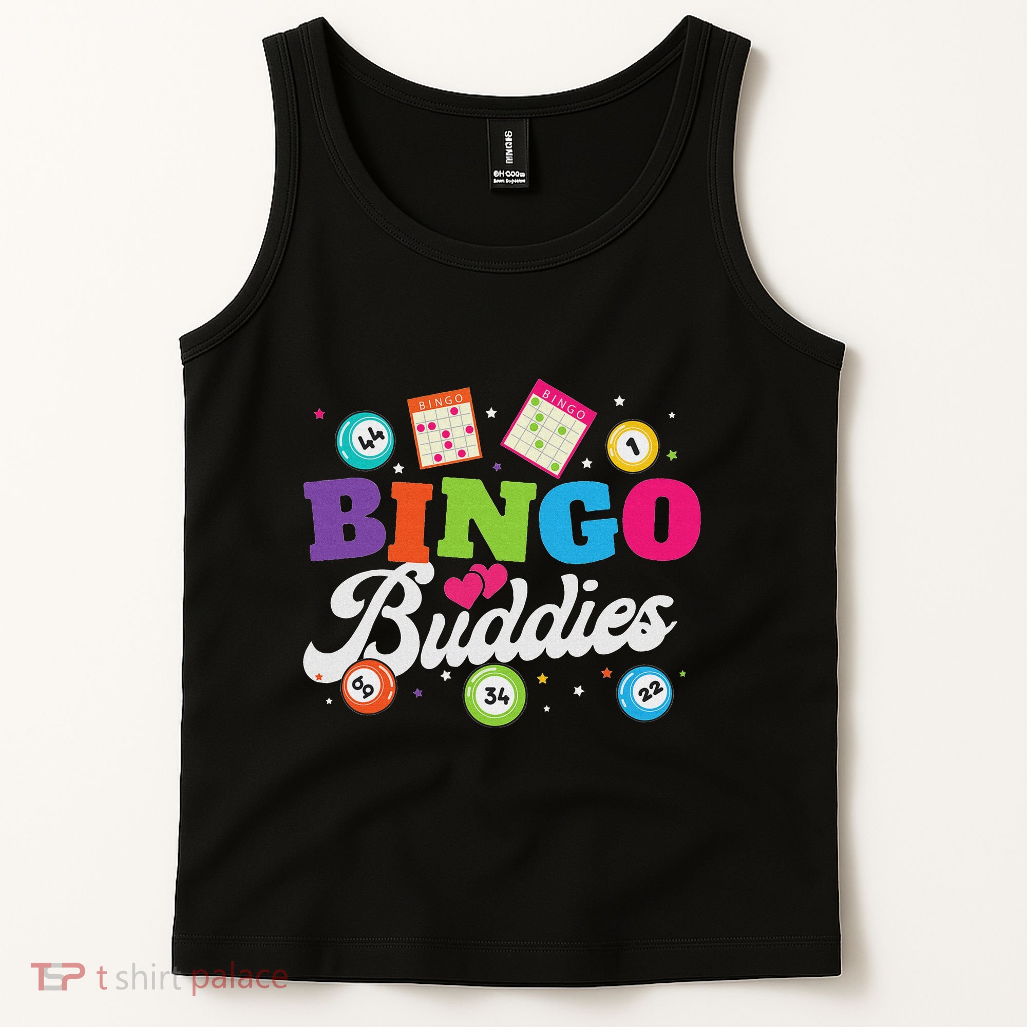 Funny Bingo Buddies Lucky Game Matching Team Tank Top