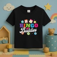 Funny Bingo Buddies Lucky Game Matching Team Toddler T-Shirt thumb 3