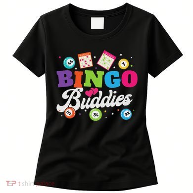 Funny Bingo Buddies Lucky Game Matching Team Women's T-Shirt