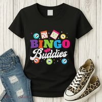 Funny Bingo Buddies Lucky Game Matching Team Women's T-Shirt thumb 3