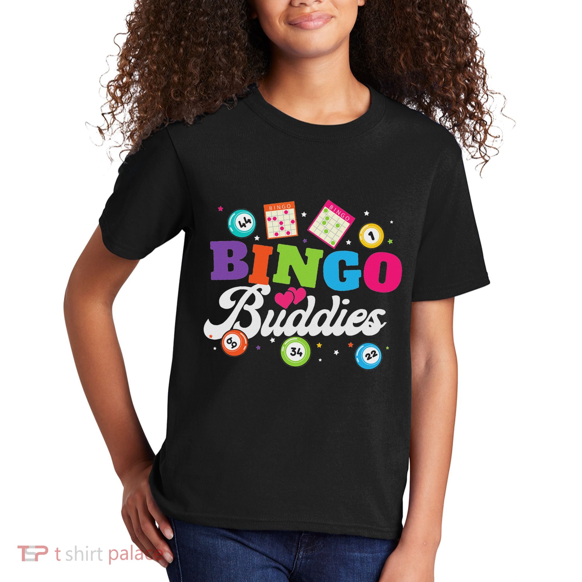 Funny Bingo Buddies Lucky Game Matching Team Kids T-Shirt