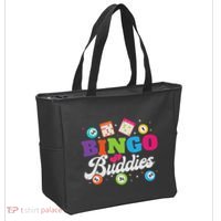Funny Bingo Buddies Lucky Game Matching Team Tote Bag thumb 2