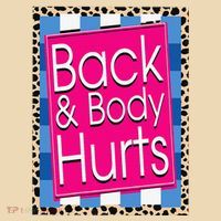 Funny Back Body Hurts Quote Workout Gym Leopard Tote Bag thumb 4