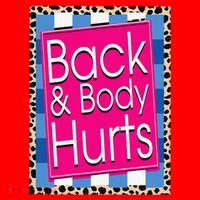 Funny Back Body Hurts Quote Workout Gym Leopard Santa Hat thumb 1