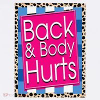 Funny Back Body Hurts Quote Workout Gym Leopard Kids Sweatshirt thumb 2