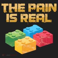 Funny Building Blocks Bricks Builder Pain Is Real Gift Tumbler thumb 3