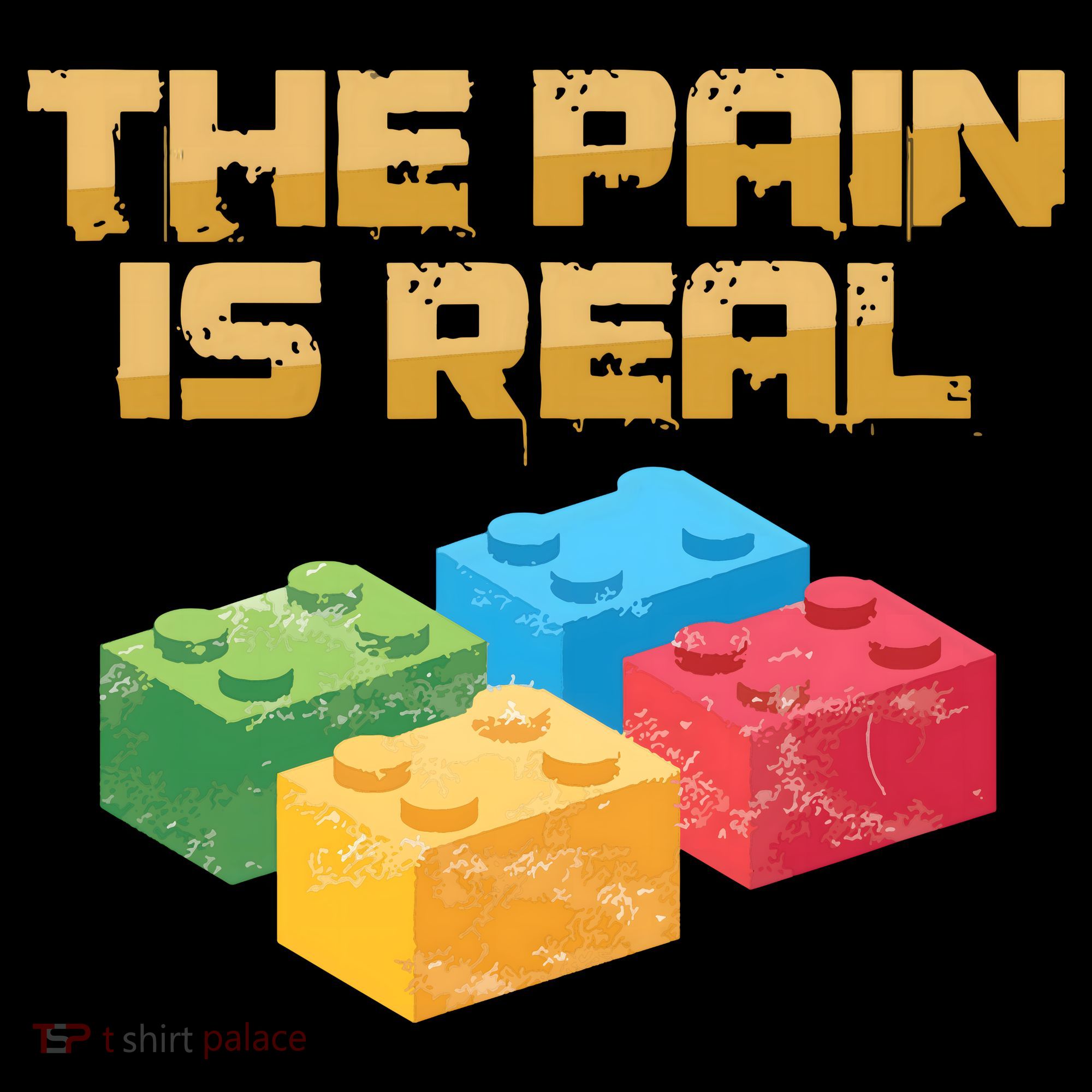 Funny Building Blocks Bricks Builder Pain Is Real Gift Ornament