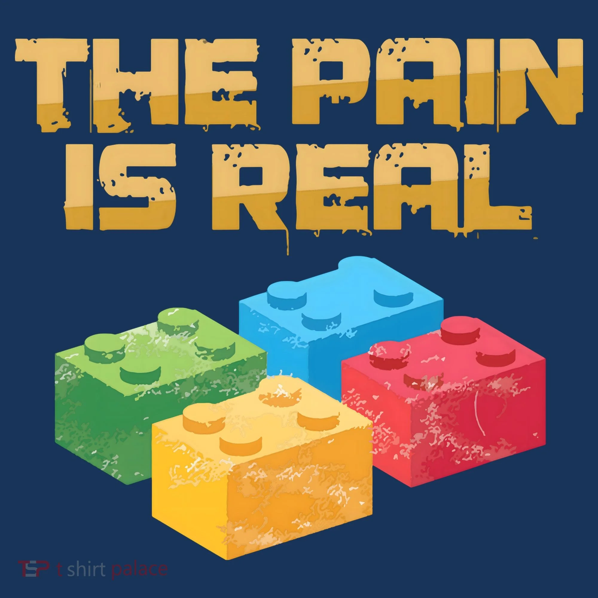 Funny Building Blocks Bricks Builder Pain Is Real Gift Doggie Tank