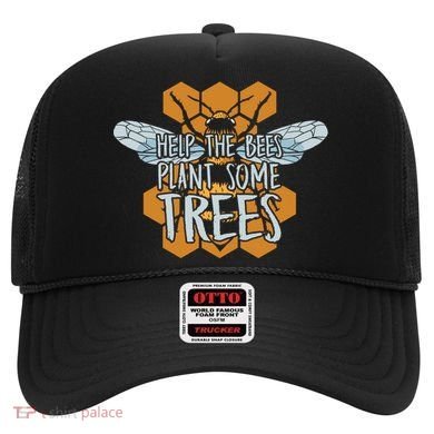 Funny Beekeeper Bee Gift Help The Bees Plant Some Trees Great Gift Hat