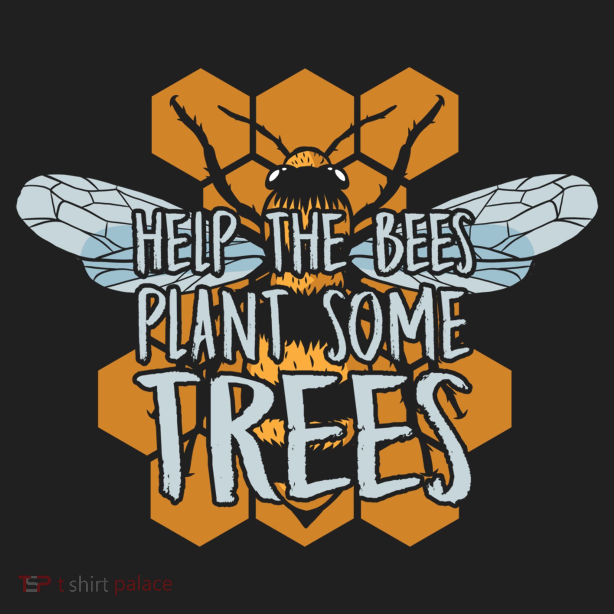 Funny Beekeeper Bee Gift Help The Bees Plant Some Trees Great Gift Golf Towel