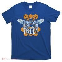 Funny Beekeeper Bee Gift Help The Bees Plant Some Trees Great Gift T-Shirt thumb 0