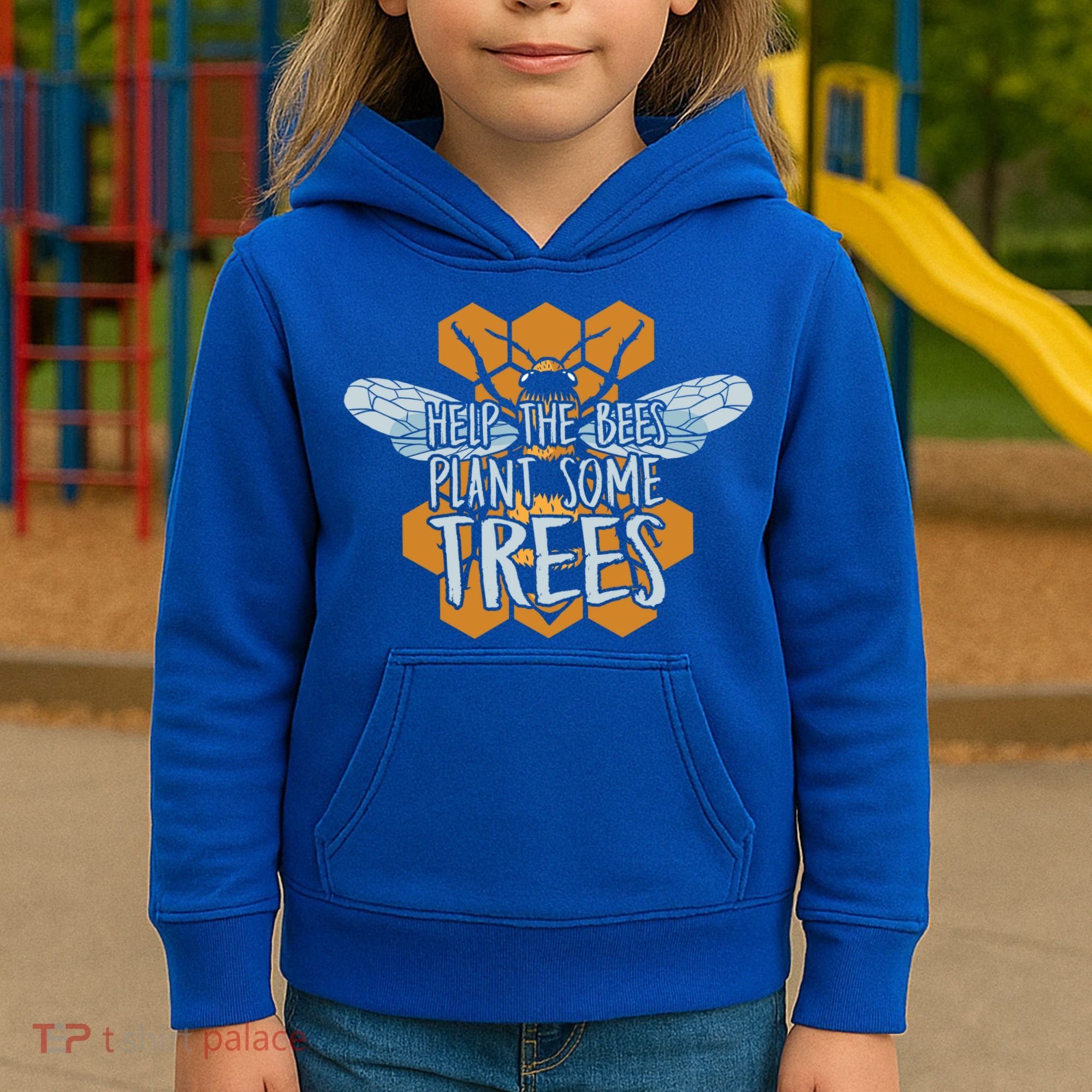 Funny Beekeeper Bee Gift Help The Bees Plant Some Trees Great Gift Kids Hoodie