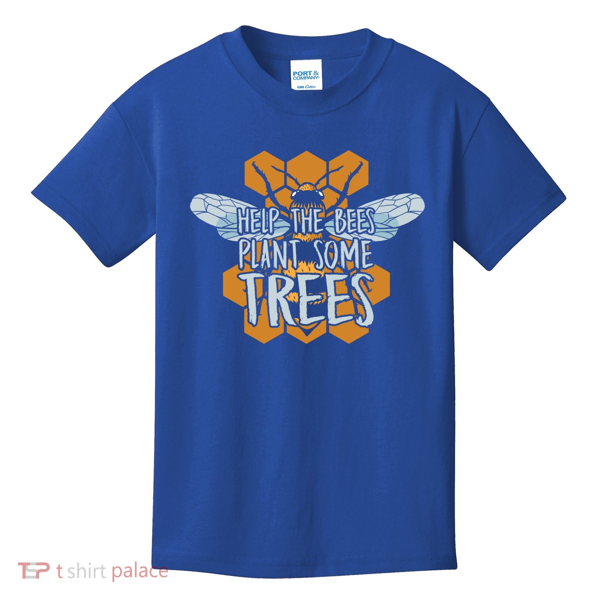 Funny Beekeeper Bee Gift Help The Bees Plant Some Trees Great Gift Kids T-Shirt