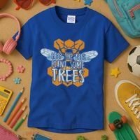 Funny Beekeeper Bee Gift Help The Bees Plant Some Trees Great Gift Kids T-Shirt thumb 3
