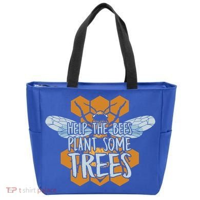 Funny Beekeeper Bee Gift Help The Bees Plant Some Trees Great Gift Tote Bag