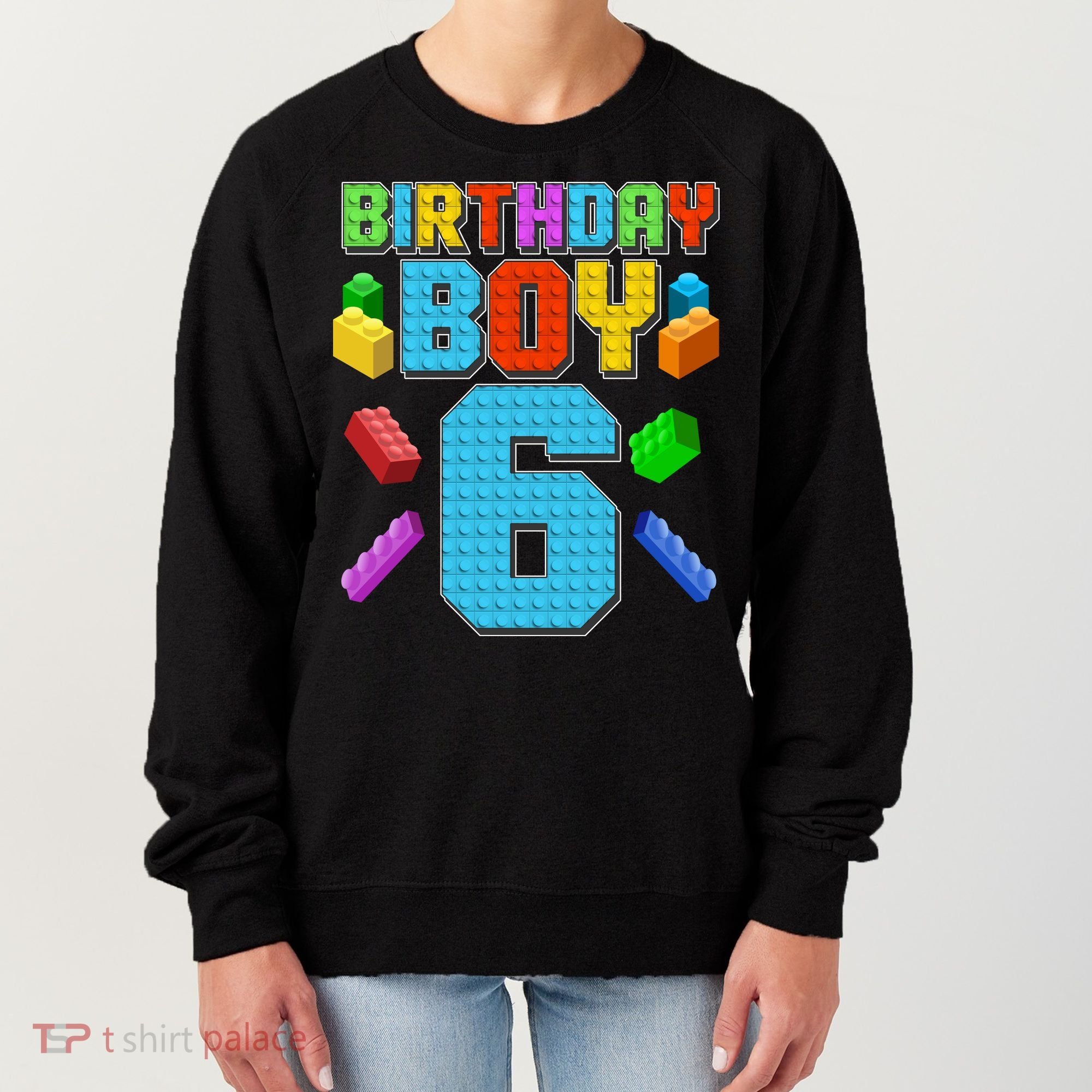 Funny Birthday Boy 6th Birthday Lego Master Builder Women's Sweatshirt