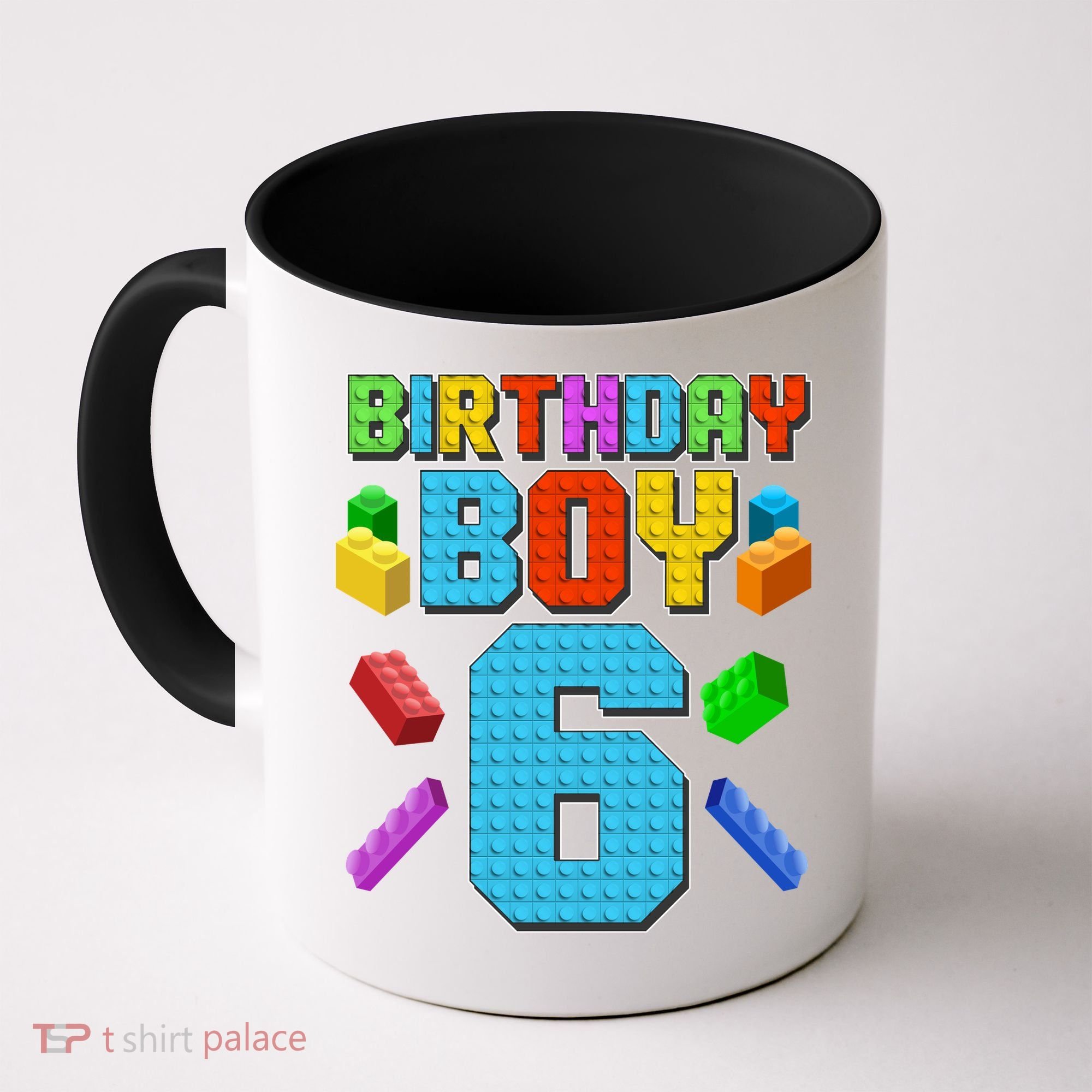 Funny Birthday Boy 6th Birthday Lego Master Builder Coffee Mug