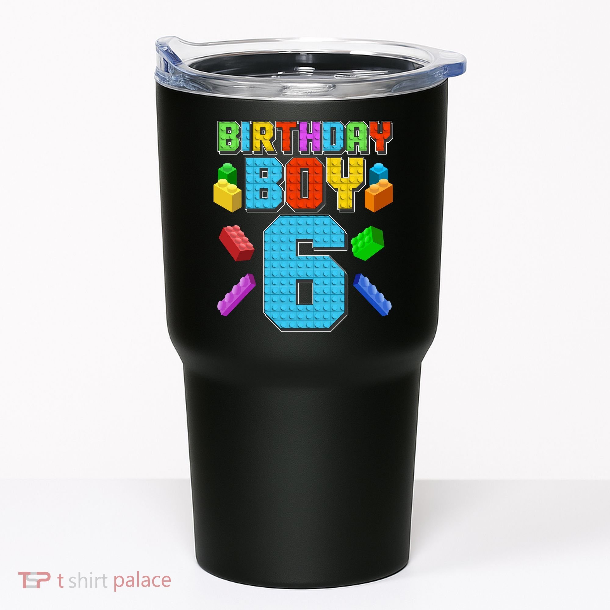 Funny Birthday Boy 6th Birthday Lego Master Builder Tumbler