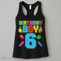 Funny Birthday Boy 6th Birthday Lego Master Builder Women's Tank Top thumb 3