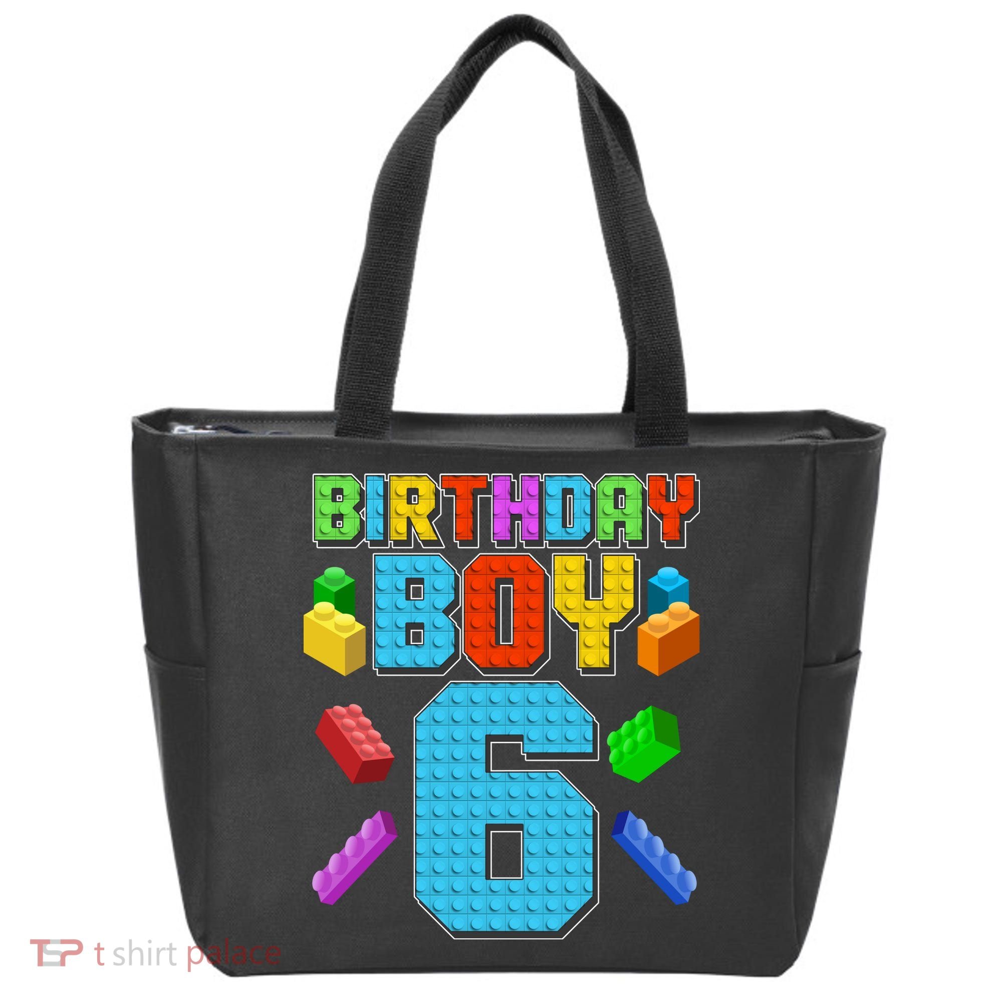 Funny Birthday Boy 6th Birthday Lego Master Builder Tote Bag