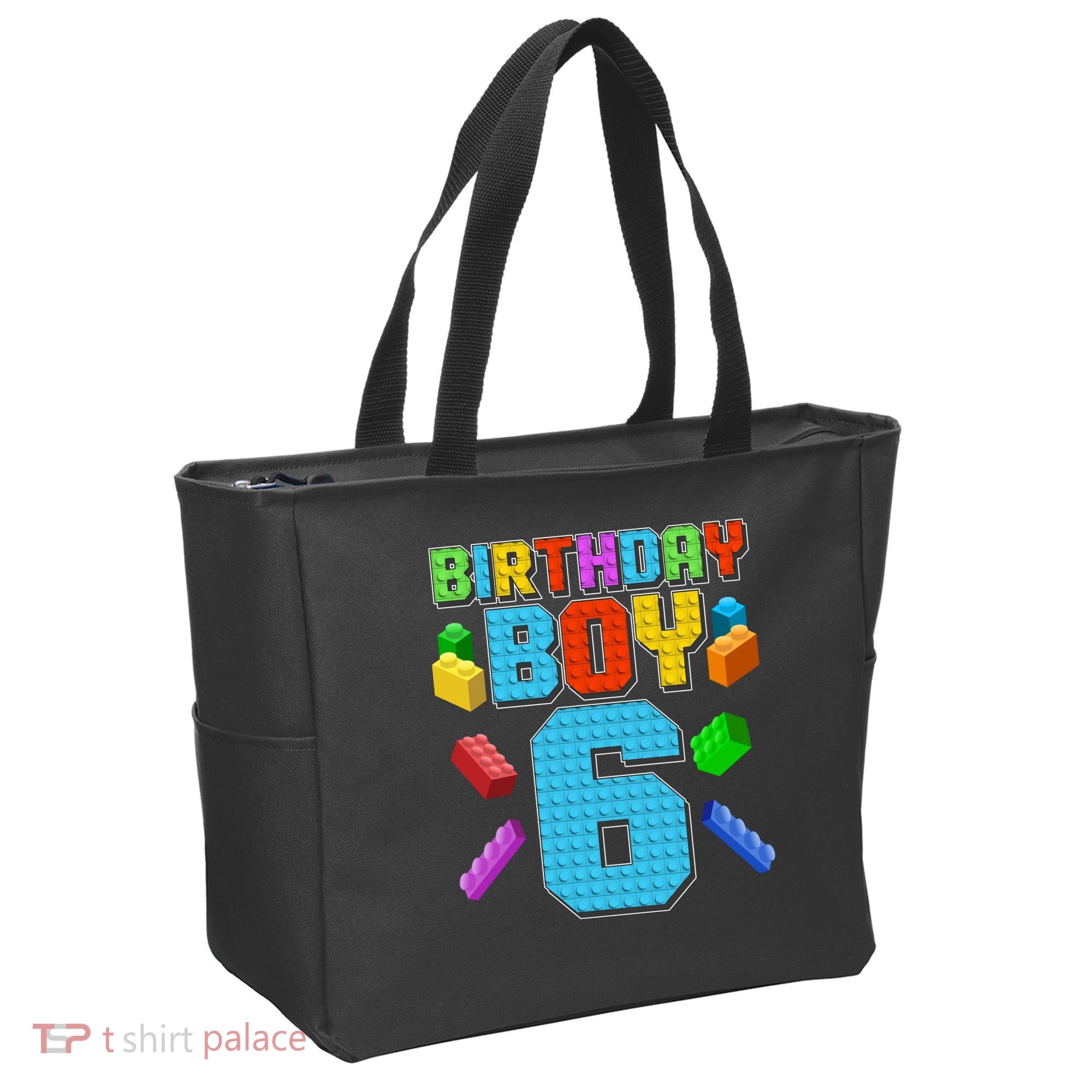 Funny Birthday Boy 6th Birthday Lego Master Builder Tote Bag