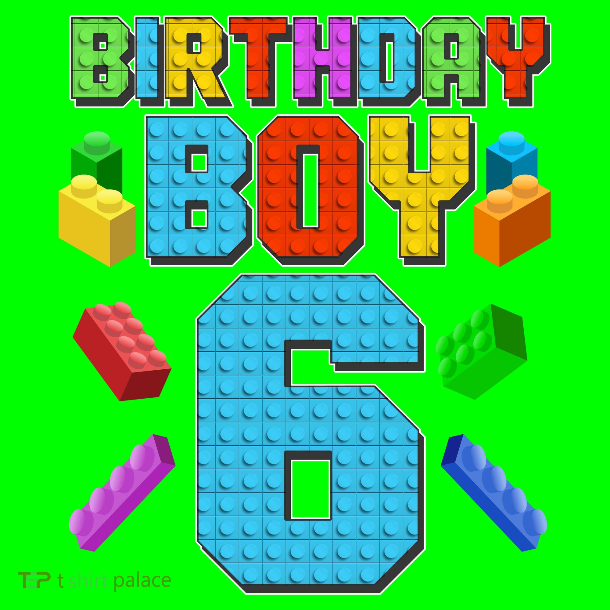 Funny Birthday Boy 6th Birthday Lego Master Builder Mousepad