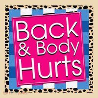 Funny Back Body Hurts Quote Workout Gym Tote Bag thumb 4