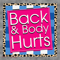 Funny Back Body Hurts Quote Workout Gym Toddler Hoodie thumb 2