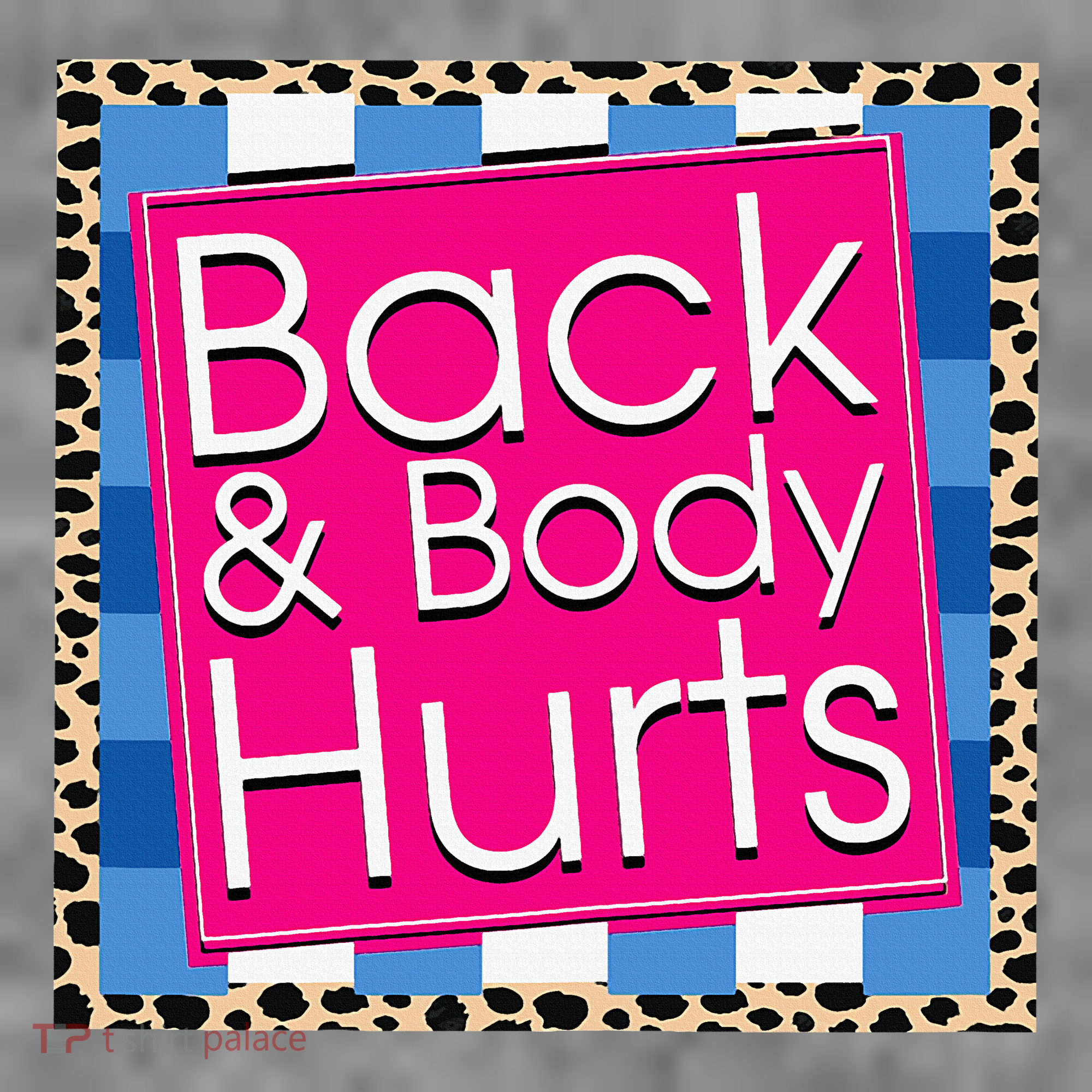 Funny Back Body Hurts Quote Workout Gym Toddler Hoodie
